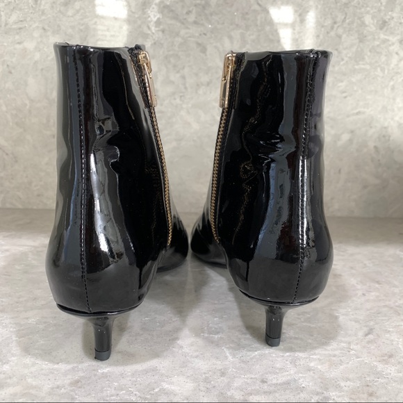 Black Patent Leather Booties - Picture 3 of 11